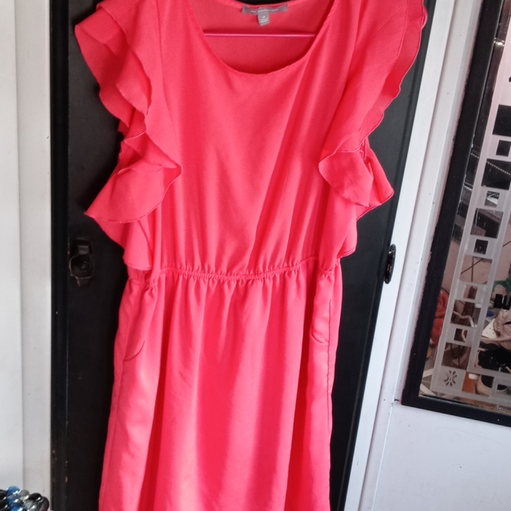 Final Sale!   Ladies dress, NY Collection, Med, orange